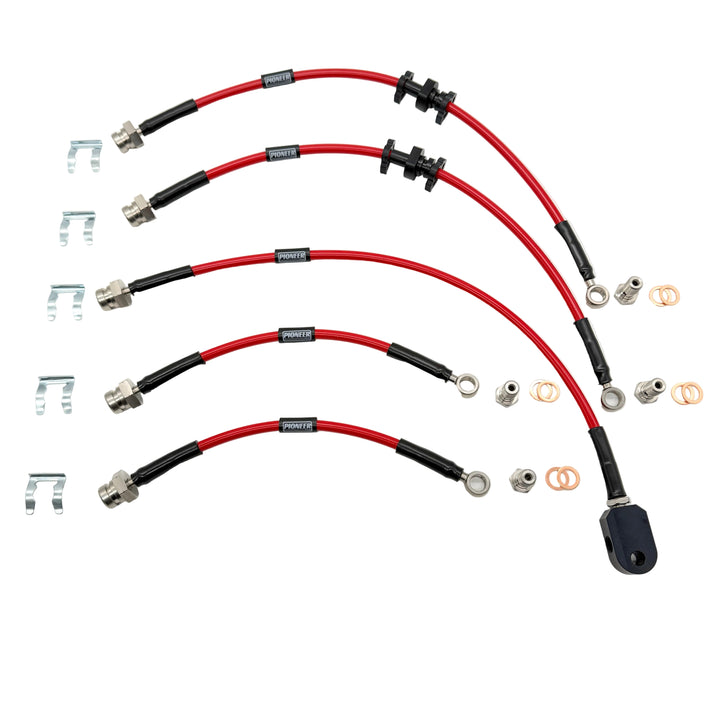 Braided Brake Lines For ISUZU Trooper 3.5 Petrol 1998-2006 UBS26