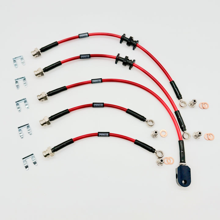 Braided Brake Lines For ISUZU Trooper 3.5 Petrol 1998-2006 UBS26