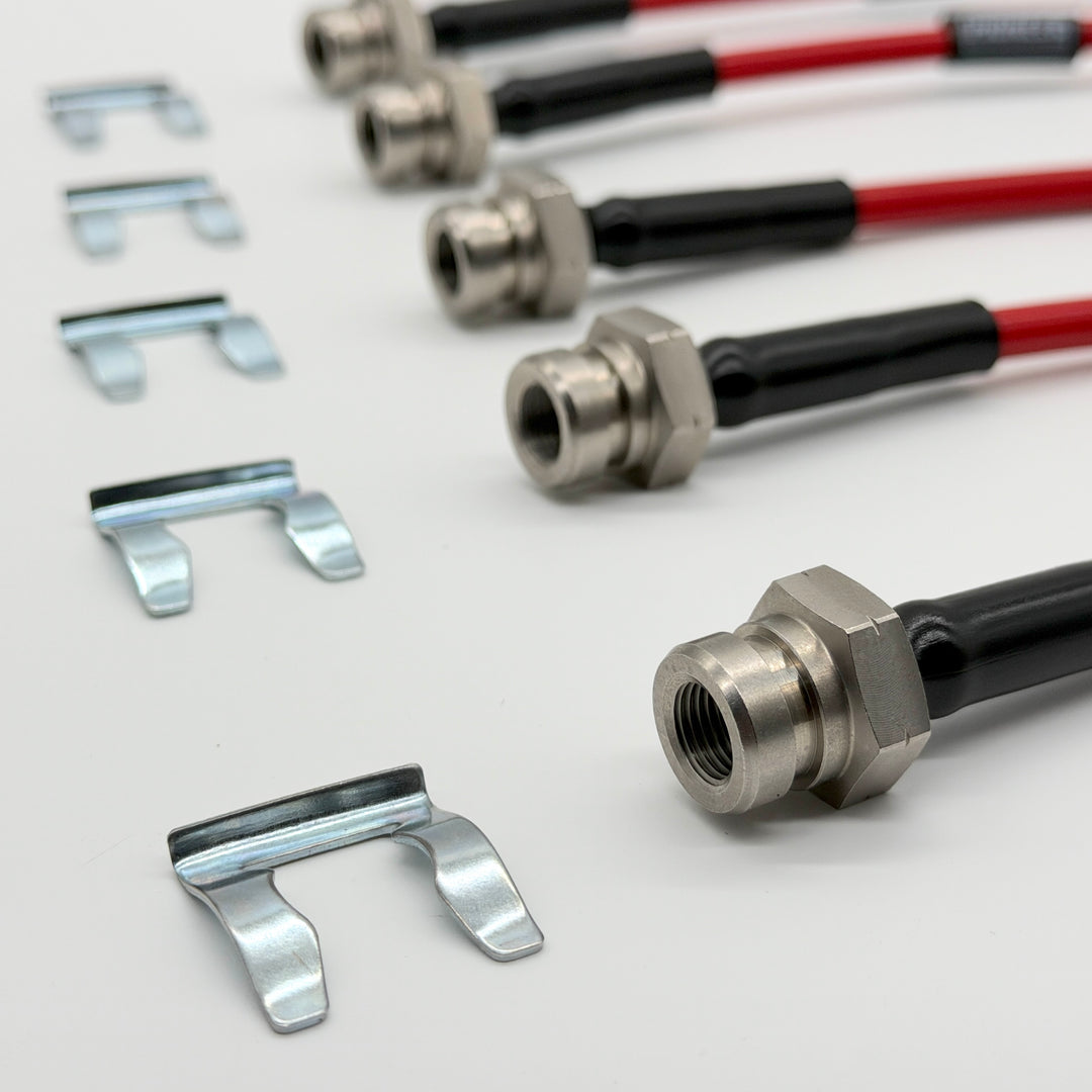 Braided Brake Lines For ISUZU Trooper 3.5 Petrol 1998-2006 UBS26