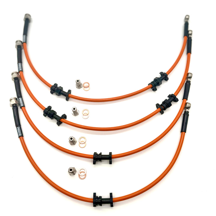 Braided Brake Lines For Mitsubishi Shogun V-Series 2006-