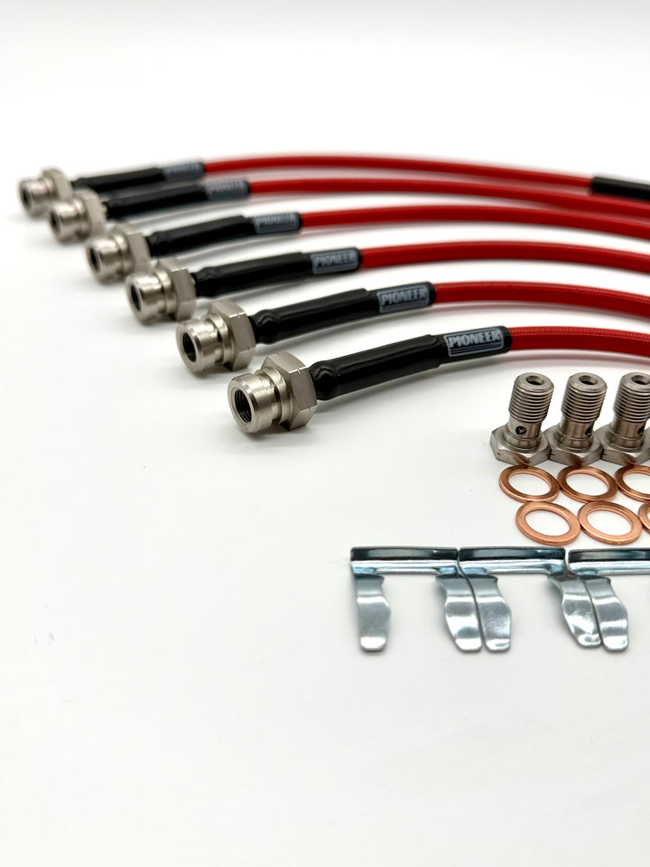 Braided Brake Lines For Nissan Patrol GR/GU Y61 1997-2000 Non-ABS