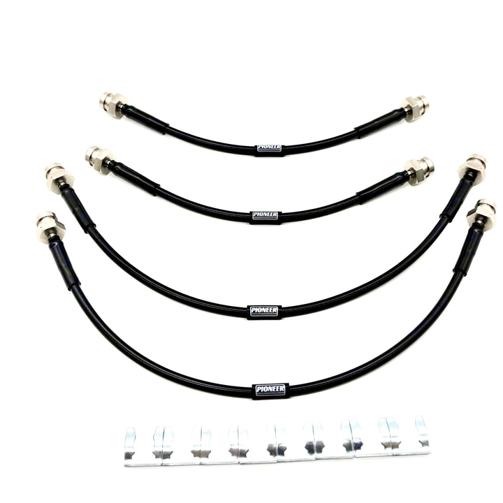 Braided Brake Lines For Toyota Hilux MK8 2016 - Present 4WD