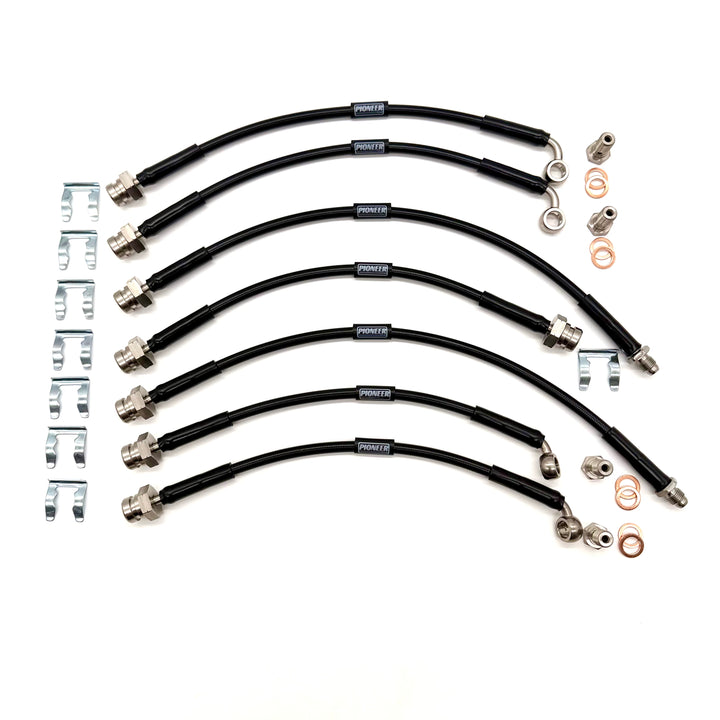 Braided Brake Lines For Toyota Land Cruiser 80 1990-1997 With  ABS