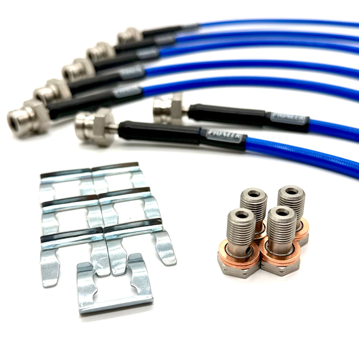 Braided Brake Lines For Nissan Patrol GR/GU Y61 1996-2016 ABS