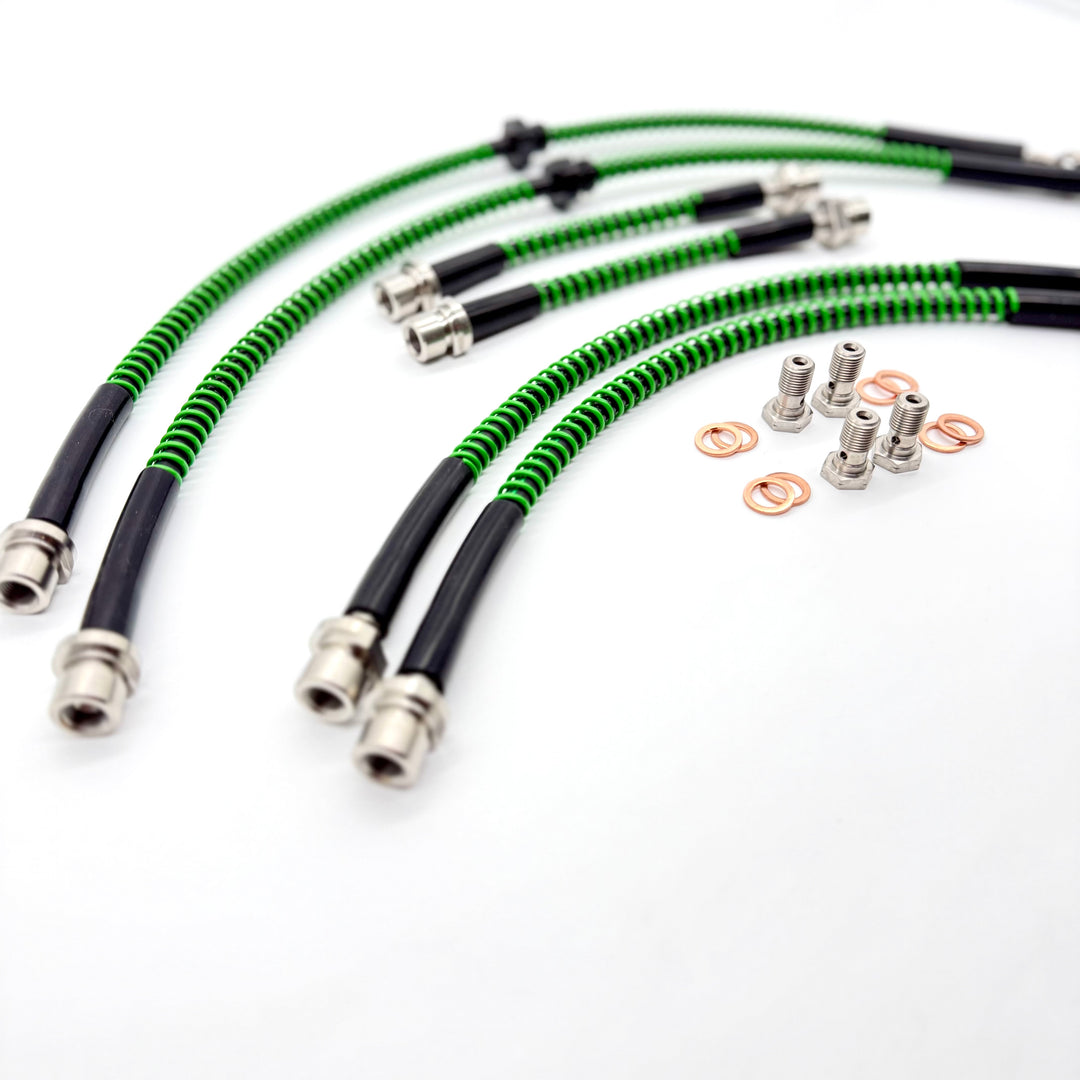 Braided Brake Lines For Land Rover Discovery 2 Td5 1998-2004