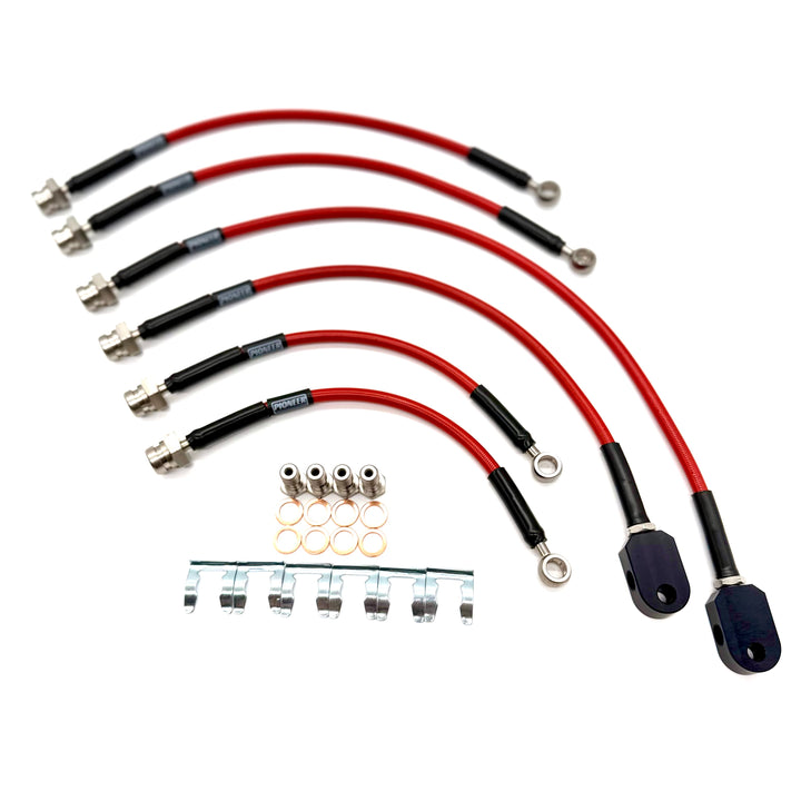 Braided Brake Lines For Nissan Patrol GR/GU Y61 1997-2000 Non-ABS
