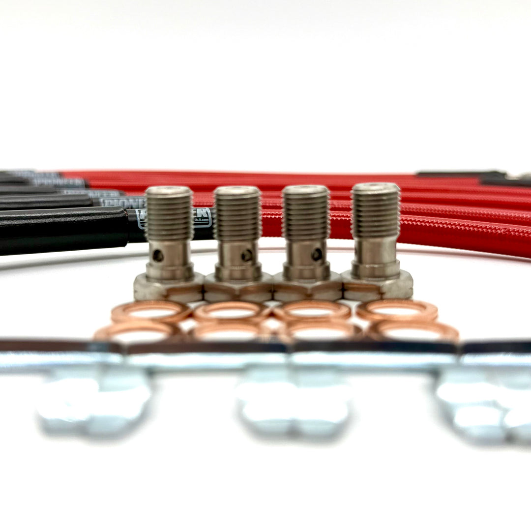 Braided Brake Lines For Nissan Patrol GR/GU Y61 1997-2000 Non-ABS