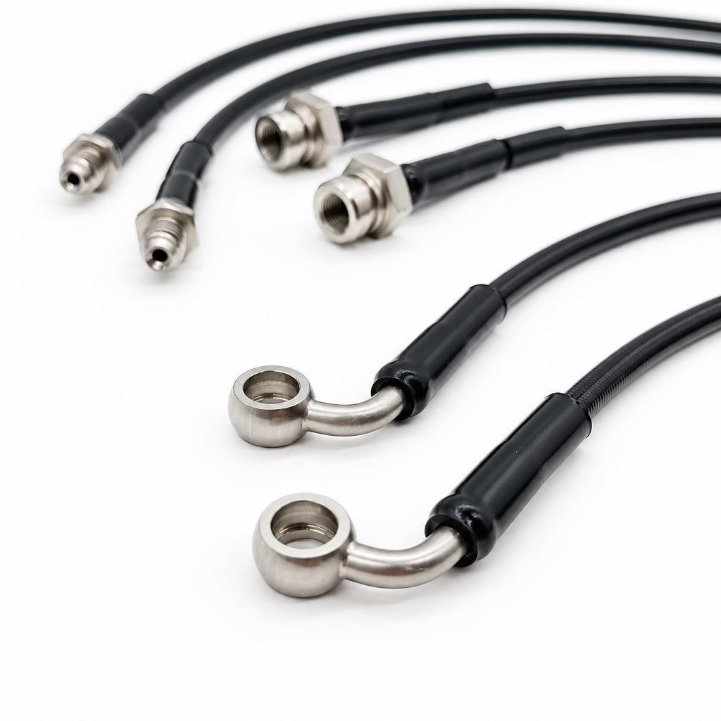 Braided Brake Lines For Toyota Land Cruiser 80 1990-1997 Non-ABS