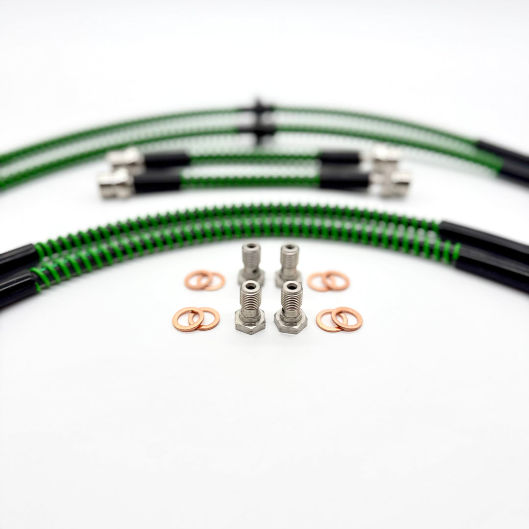 Braided Brake Lines For Land Rover Discovery 2 Td5 1998-2004