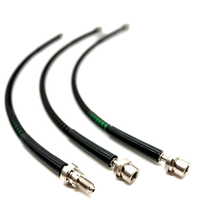 Braided Brake Lines For Land Rover Defender TDCi 2008-2016 Non ABS