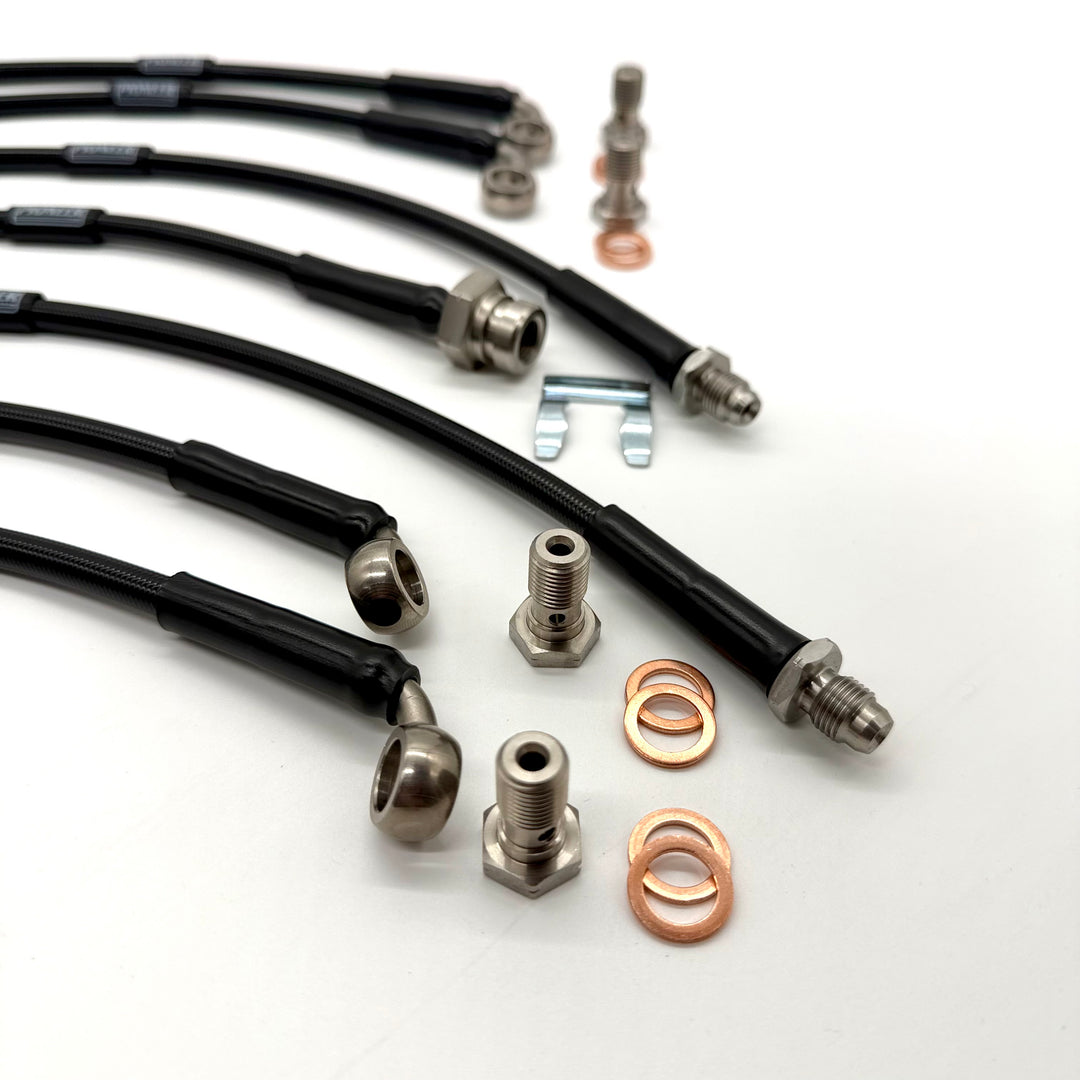 Braided Brake Lines For Toyota Land Cruiser 80 1990-1997 With  ABS