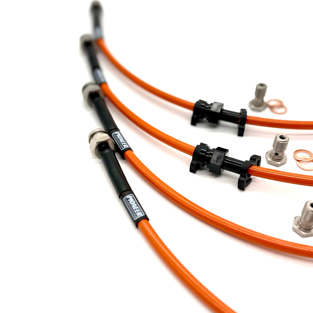 Braided Brake Lines For Mitsubishi Shogun V-Series 2006-