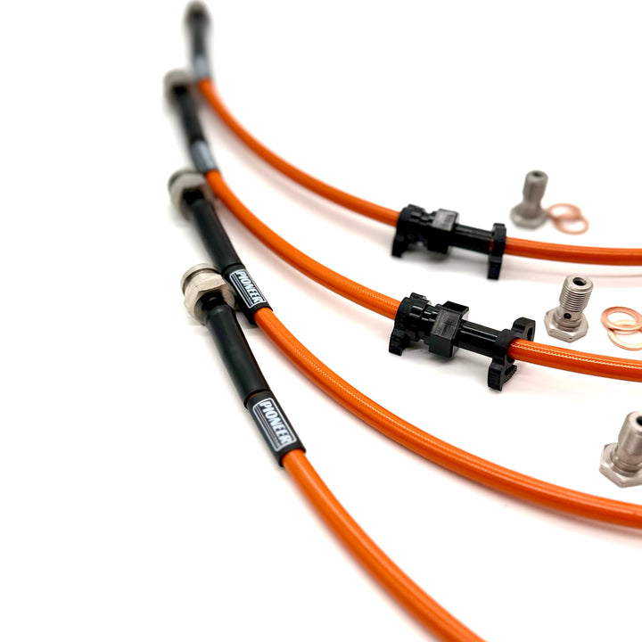 Braided Brake Lines For Mitsubishi Shogun V-Series 2006-