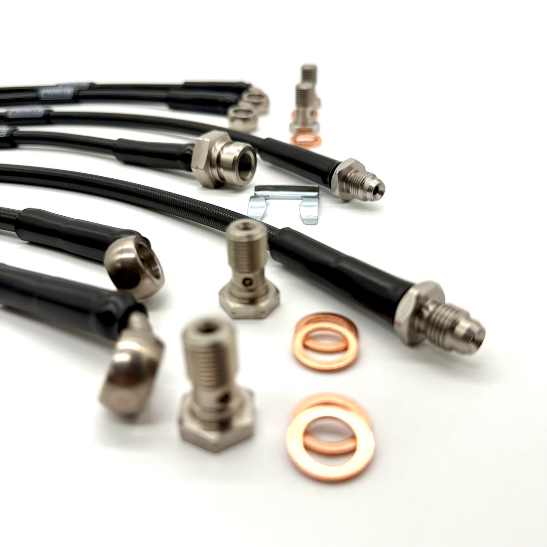 Braided Brake Lines For Toyota Land Cruiser 80 1990-1997 With  ABS