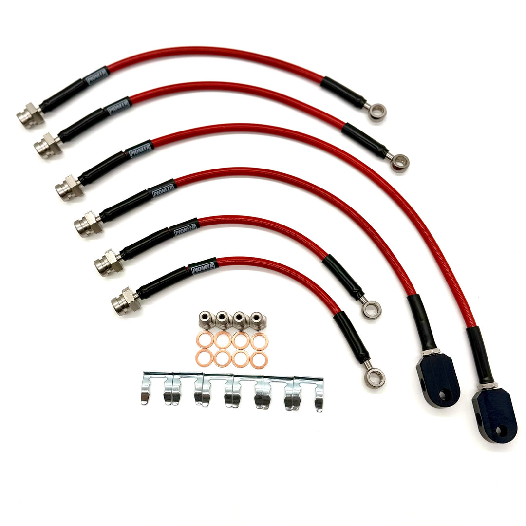 Braided Brake Lines For Nissan Patrol GR/GU Y61 1997-2000 Non-ABS
