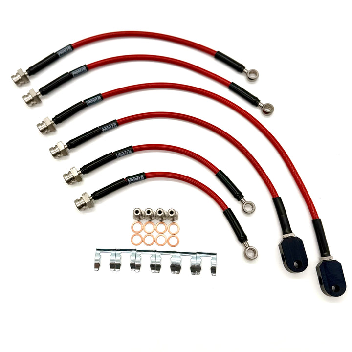 Braided Brake Lines For Nissan Patrol GR/GU Y61 1997-2000 Non-ABS