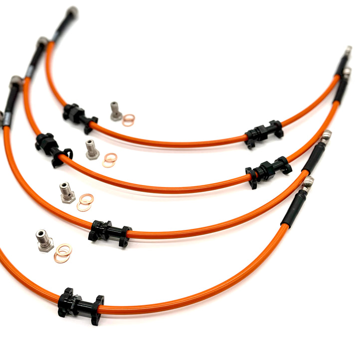 Braided Brake Lines For Mitsubishi Shogun V-Series 2006-