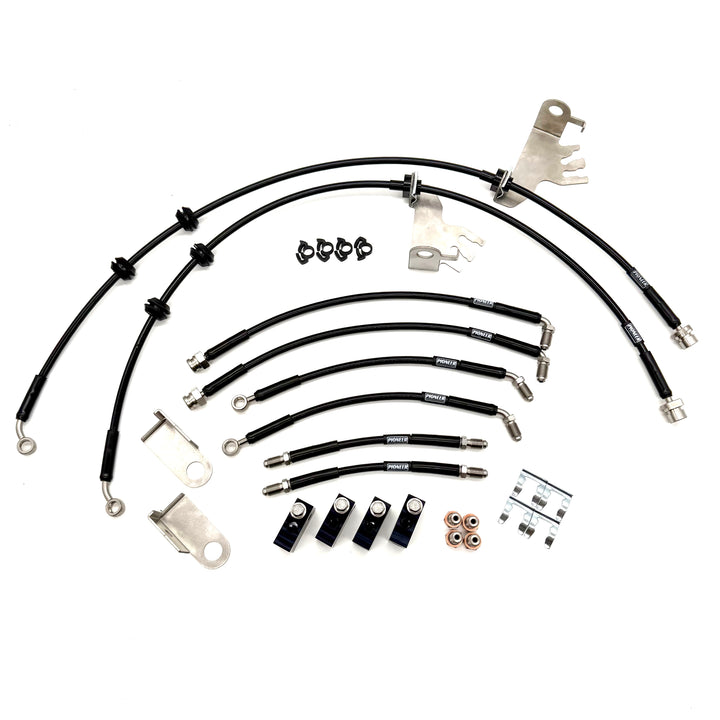 Braided Brake Lines For Land Rover Discovery 5 2018-Onwards Late Build