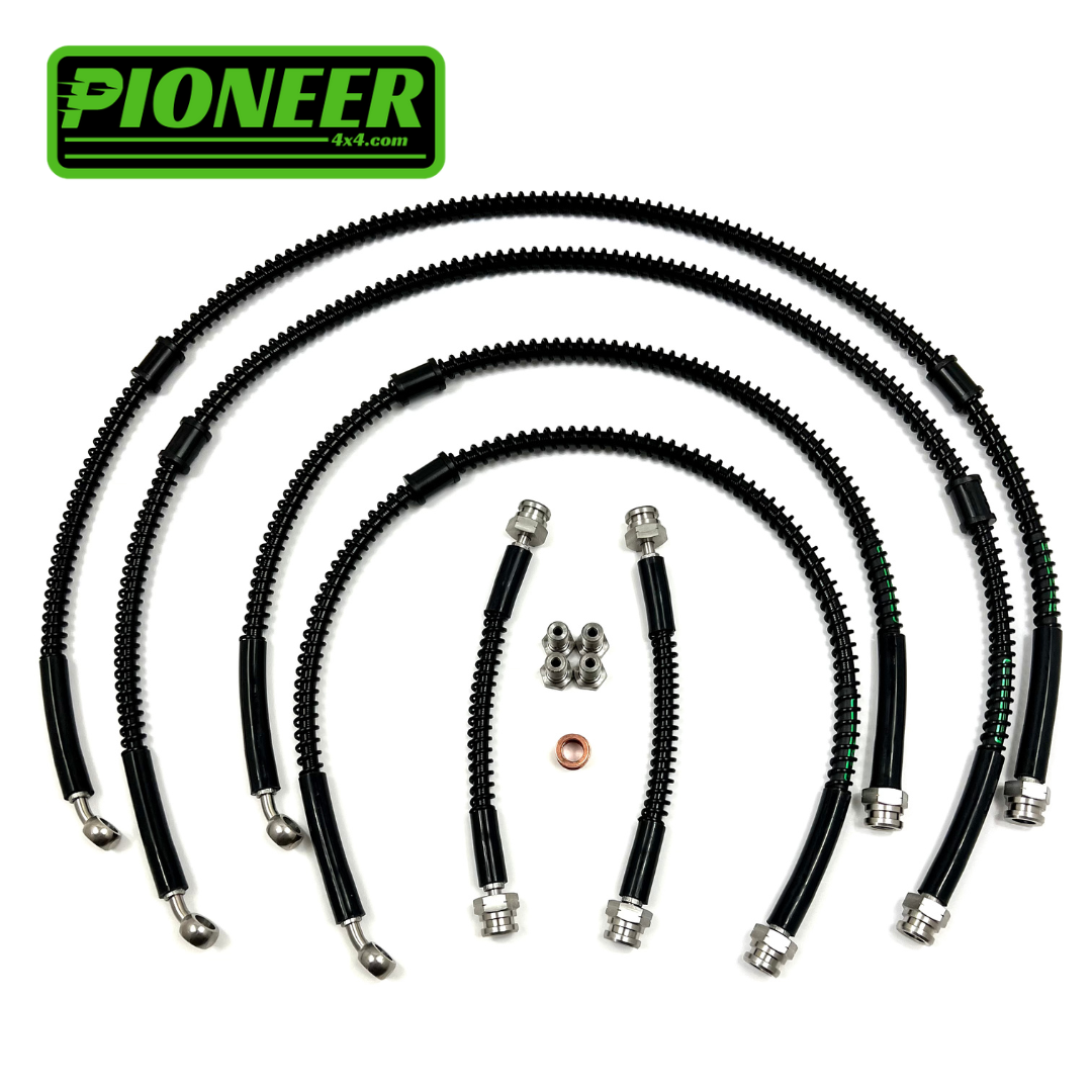 Braided Brake Lines For Land Rover Range Rover P38 1994-2002 All Engines