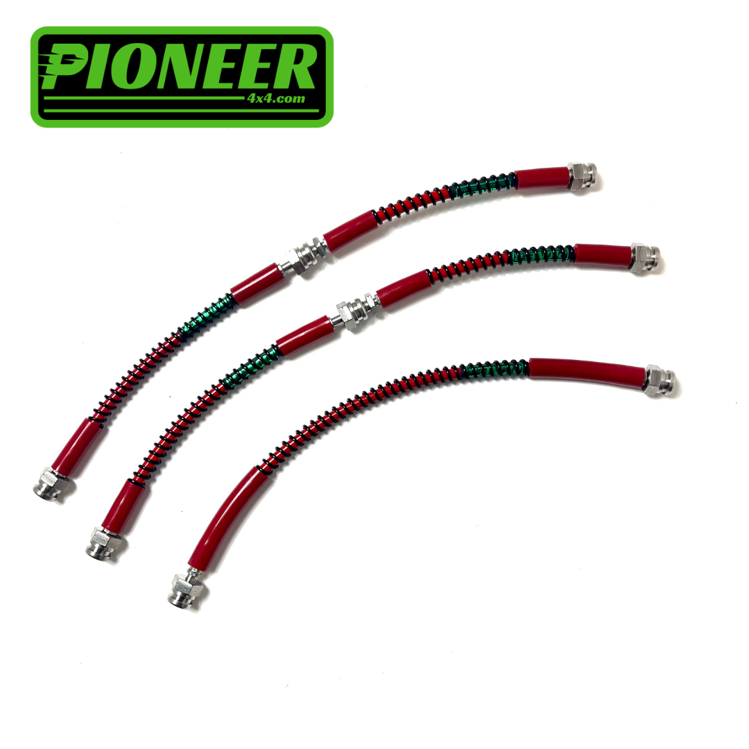 Braided Brake Lines For Mitsubishi L200 K22, K24, K34 1986-1996