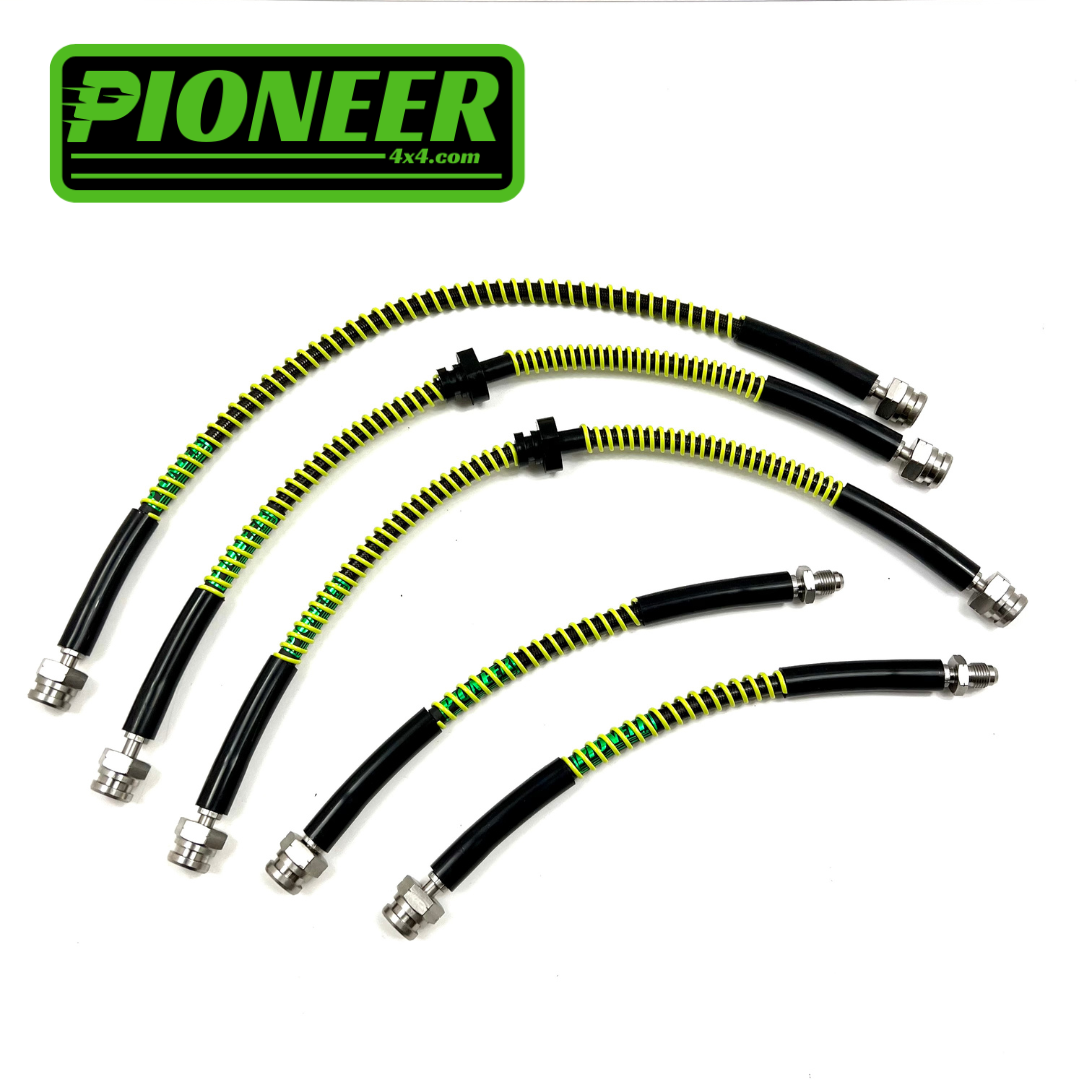 Braided Brake Lines For Mitsubishi L200 K74, K76, K77 1998-2007