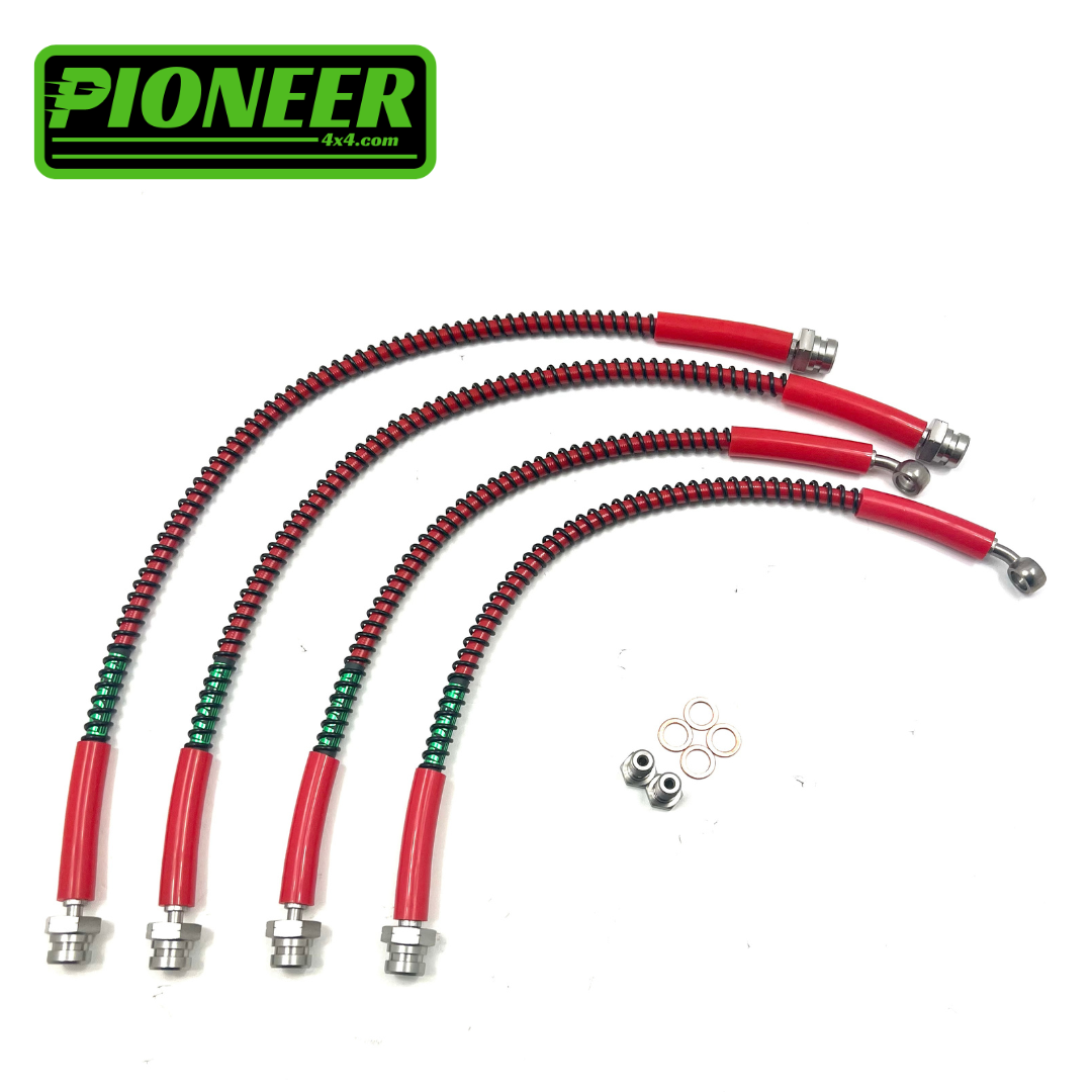 Braided Brake Lines For Nissan Navara 2.5 TD D40 2004-2014