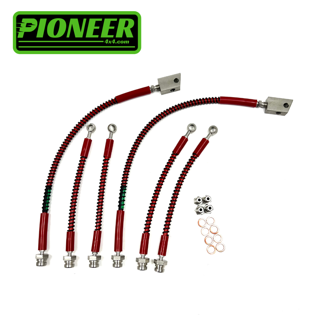 Braided Brake Lines For Nissan Patrol GR/GU Y61 1997-2000 Non-ABS
