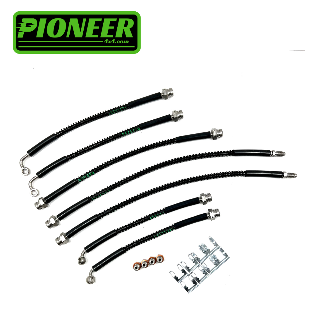 Braided Brake Lines For Toyota Land Cruiser 80 1990-1997 With  ABS