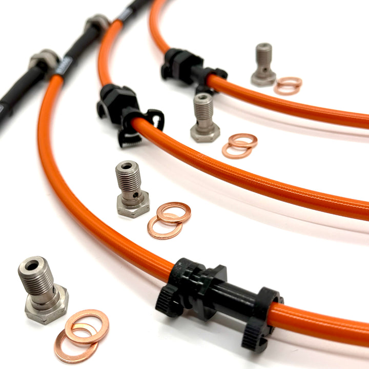 Braided Brake Lines For Mitsubishi Shogun V-Series 2006-