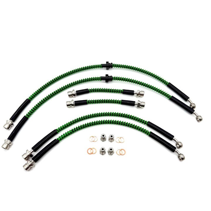 Braided Brake Lines For Land Rover Discovery 2 Td5 1998-2004
