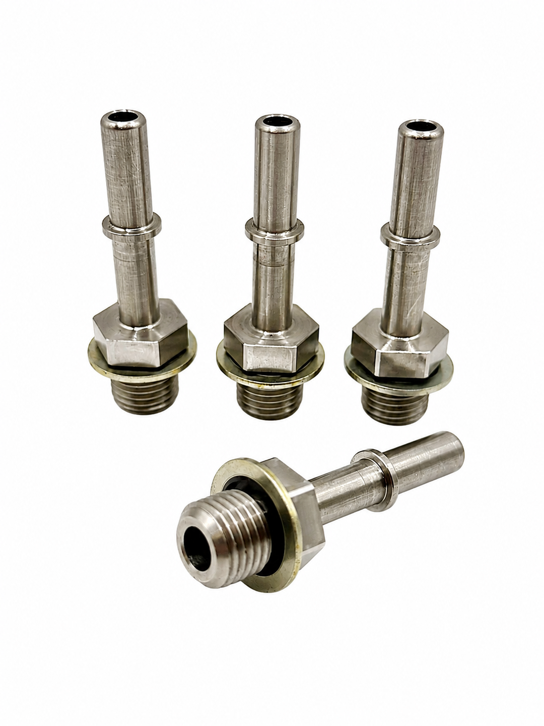 4 x Stainless Steel TD5 Fuel Filter Quick Release Coupling Adapter