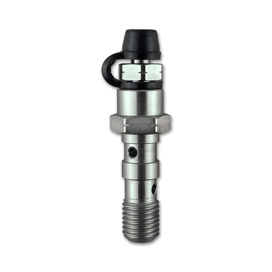 M10 x 1.25 Double Banjo Bolt with Bleed Nipple Stainless Steel