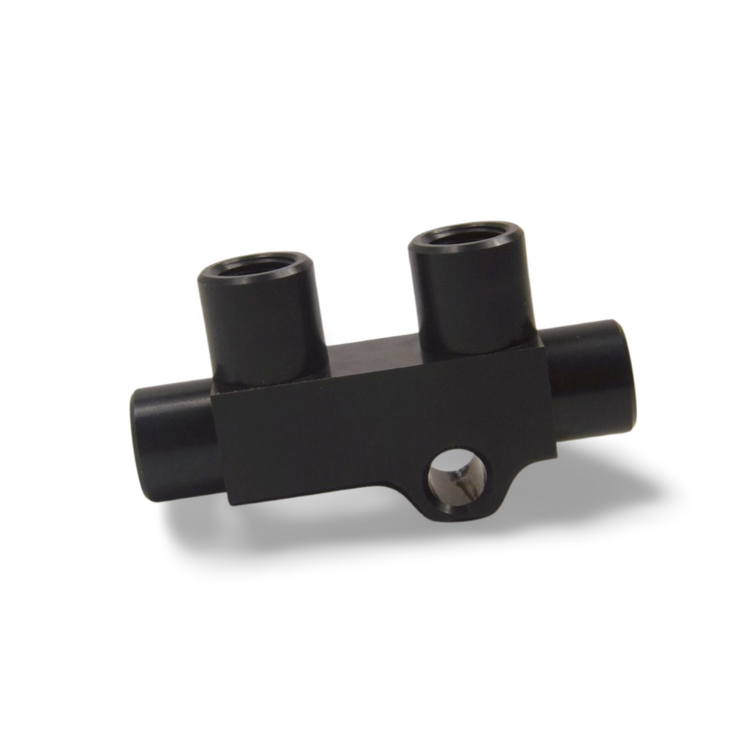 SGL100010 M10 x 1mm Female Billet T-Piece ABS