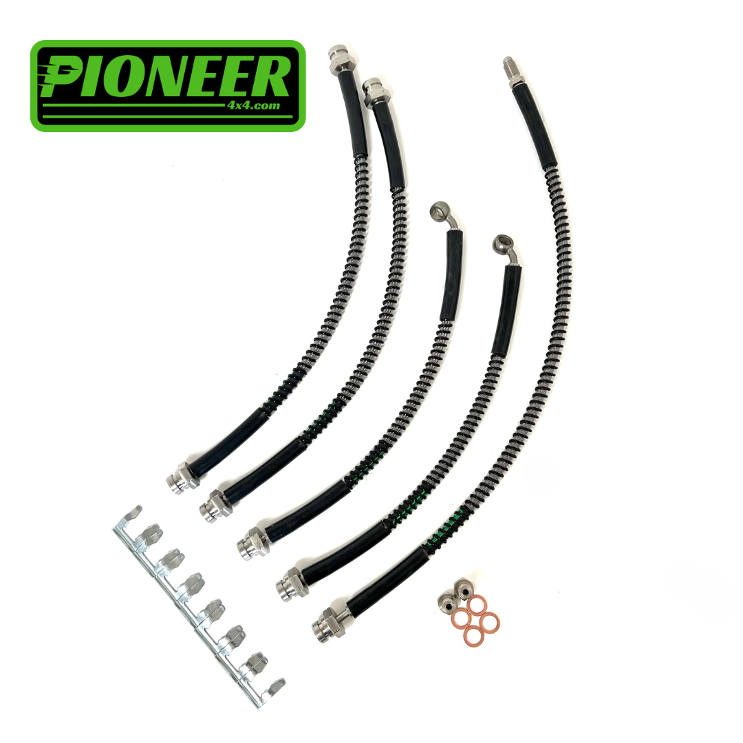 Braided Brake Lines For Toyota Land Cruiser Amazon J120 2002-2009 SWB KDJ/KZJ Colorado